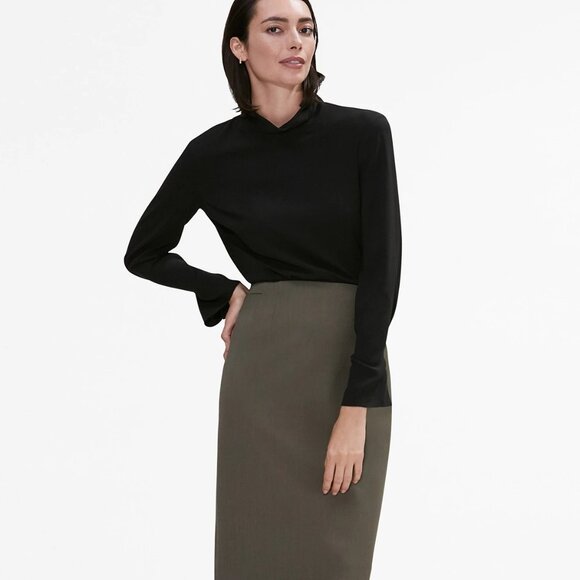 MM LaFleur The Sabrina Mock Neck Top - Picture 2 of 11